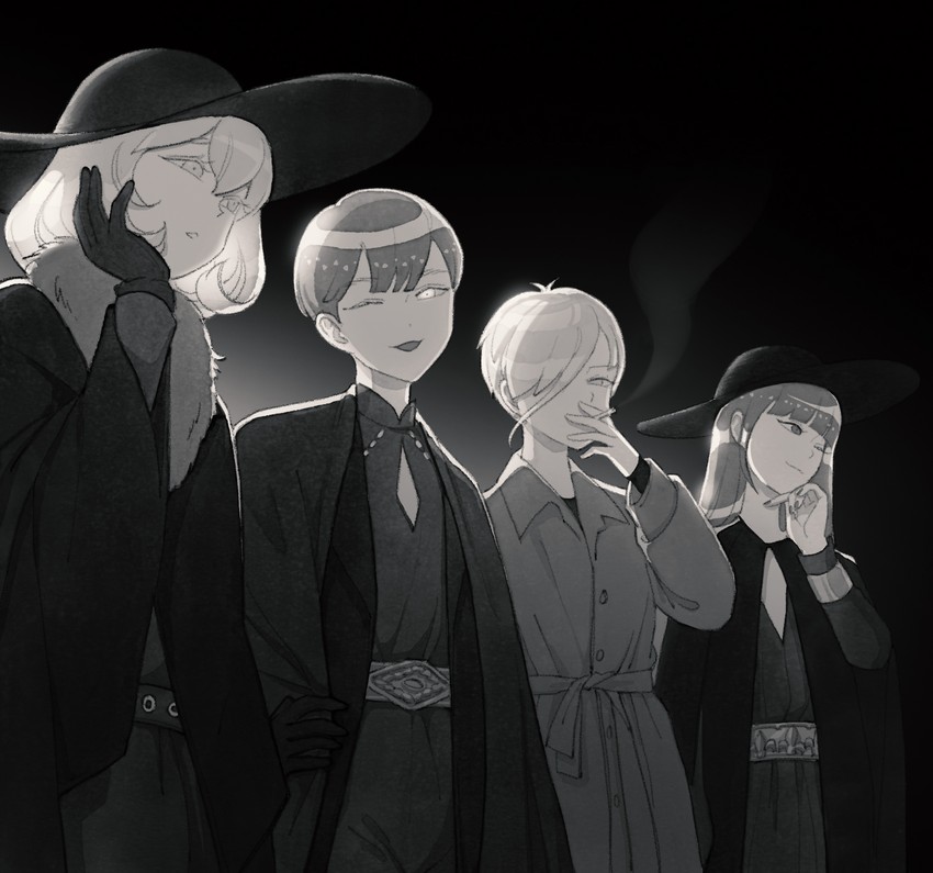 phosphophyllite, diamond, lapis lazuli, and antarcticite (houseki no kuni) drawn by mydeerwitch