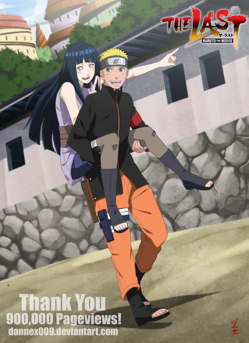 uzumaki naruto and hyuuga hinata (naruto and 1 more) drawn by dannex009