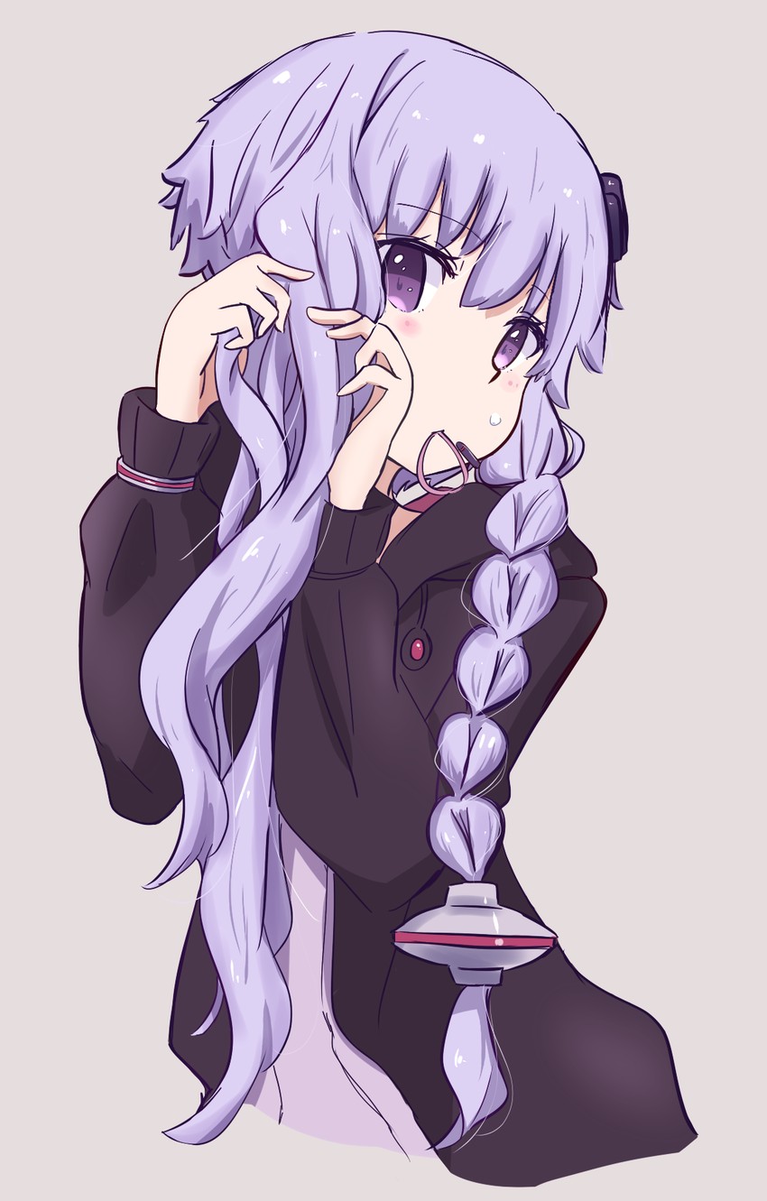 yuzuki yukari (vocaloid and 1 more) drawn by kakihito_shirazu