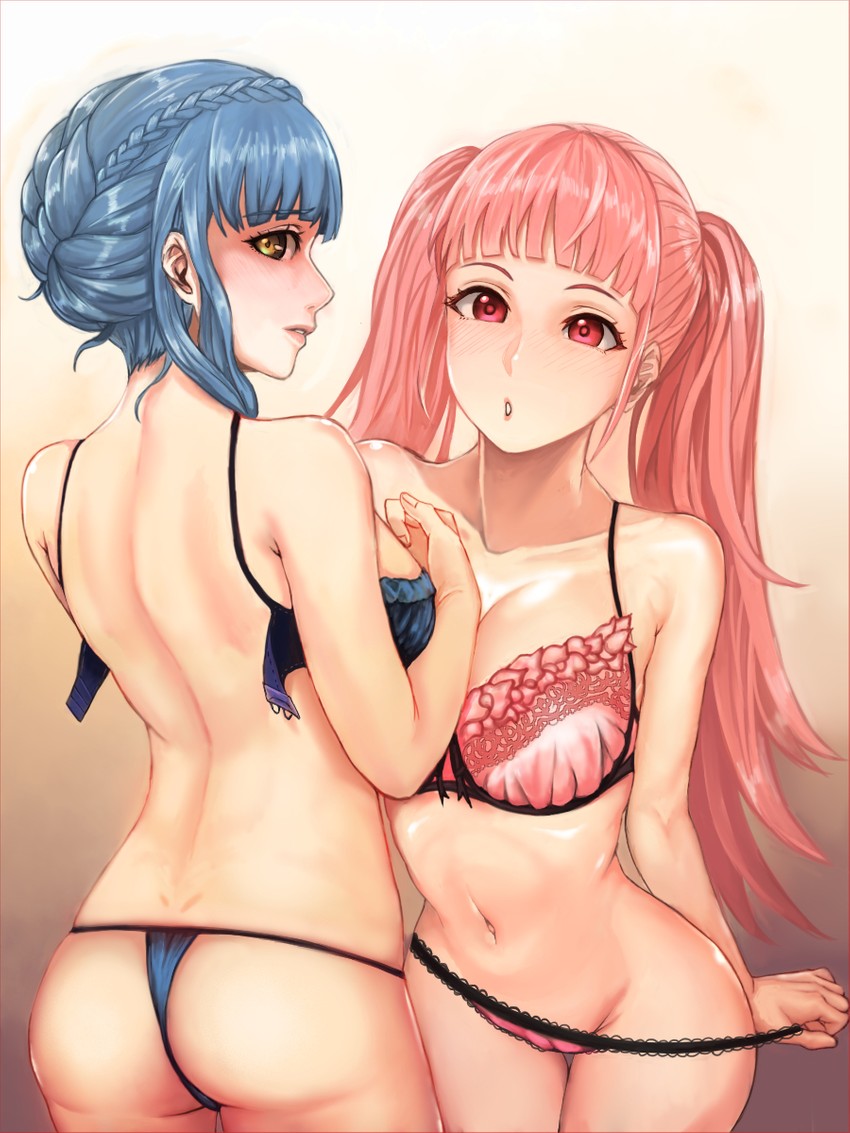 hilda valentine goneril and marianne von edmund (fire emblem and 1 more) drawn by pocari66