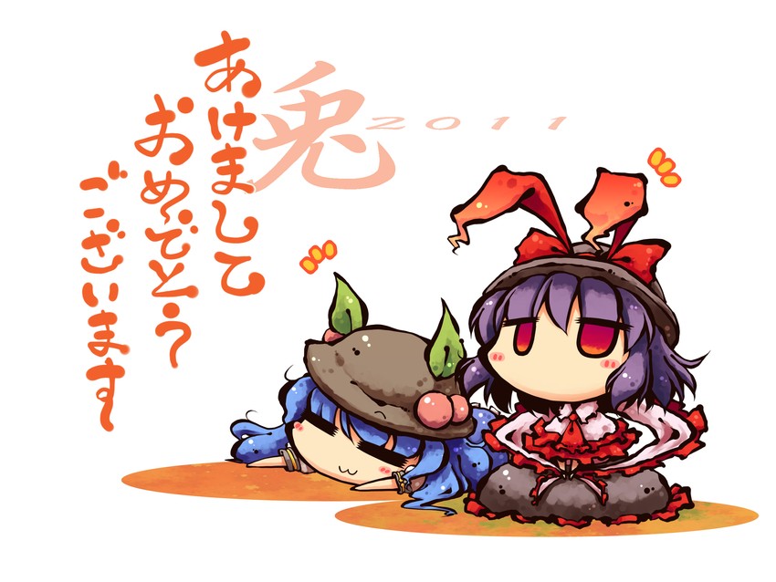 hinanawi tenshi and nagae iku (touhou) drawn by okome_(kome_kuma)