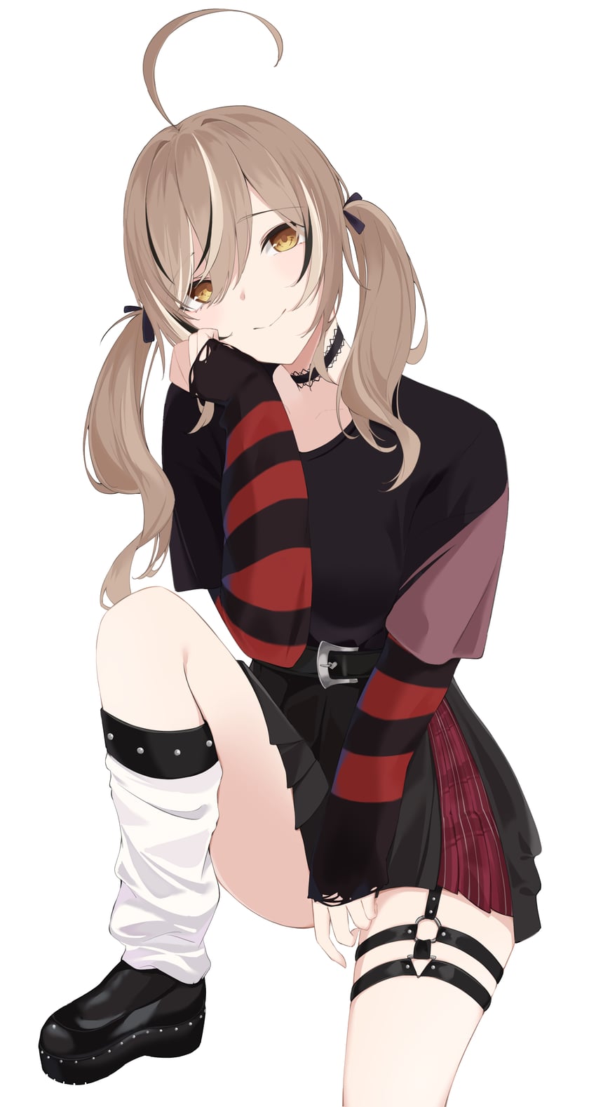 nanashi mumei (hololive and 1 more) drawn by unoimy