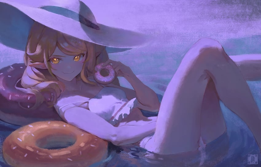 oshino shinobu (monogatari and 1 more) drawn by elzapatoverde