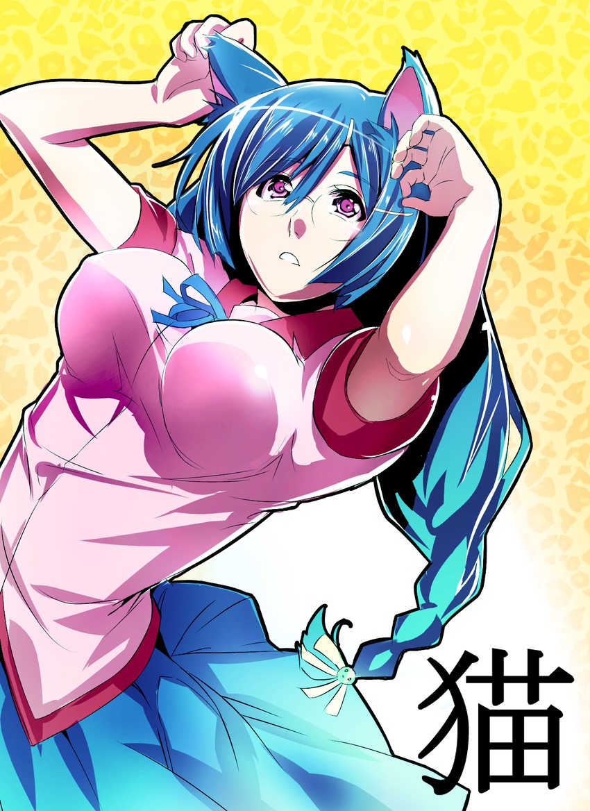 hanekawa tsubasa (monogatari and 2 more) drawn by akechi_shizuku