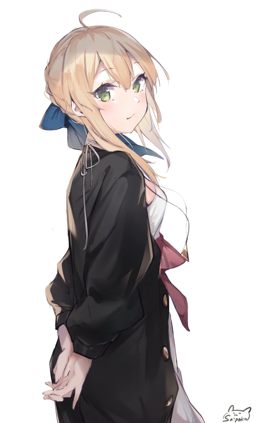 artoria pendragon and saber (fate and 1 more) drawn by sai_(saipoko)