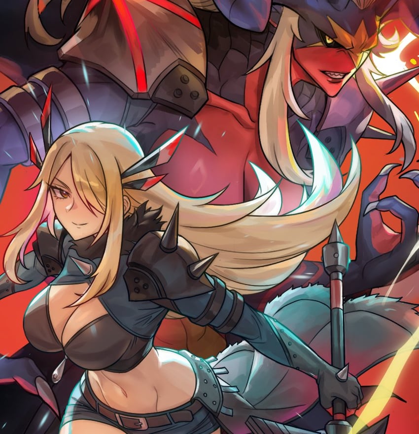 cynthia, garchomp, magik, and darkchylde (pokemon and 3 more) drawn by amanda_lapalme