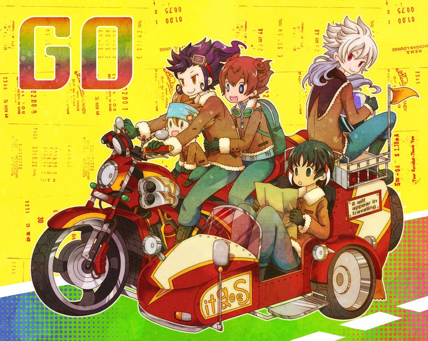 matsukaze tenma, hakuryuu, shuu, tsurugi kyousuke, and nishizono shinsuke (inazuma eleven and 1 more) drawn by uppi