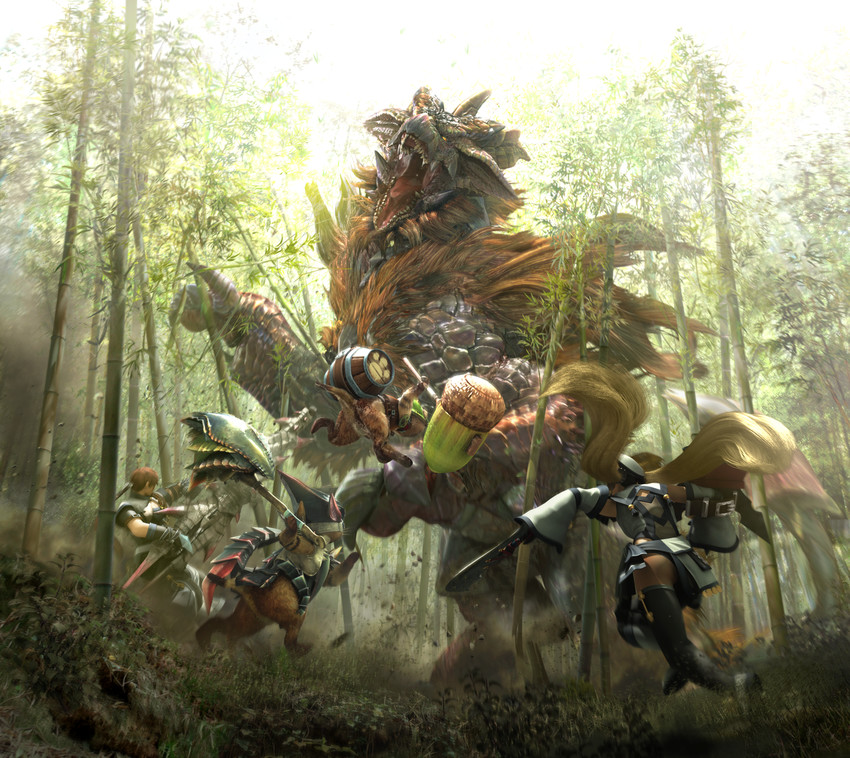monster hunter and felyne (monster hunter and 1 more)