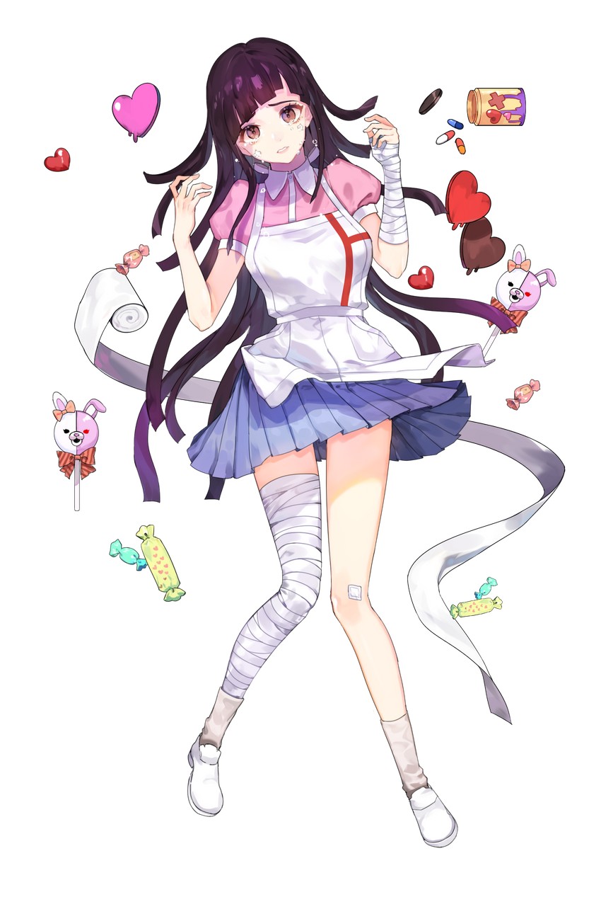 tsumiki mikan and monomi (danganronpa and 1 more) drawn by softcr3am