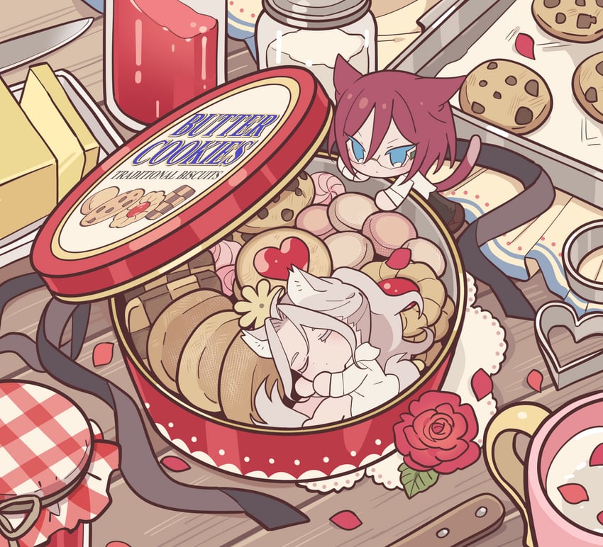 saegusa ibara and ran nagisa (ensemble stars!) drawn by meremero