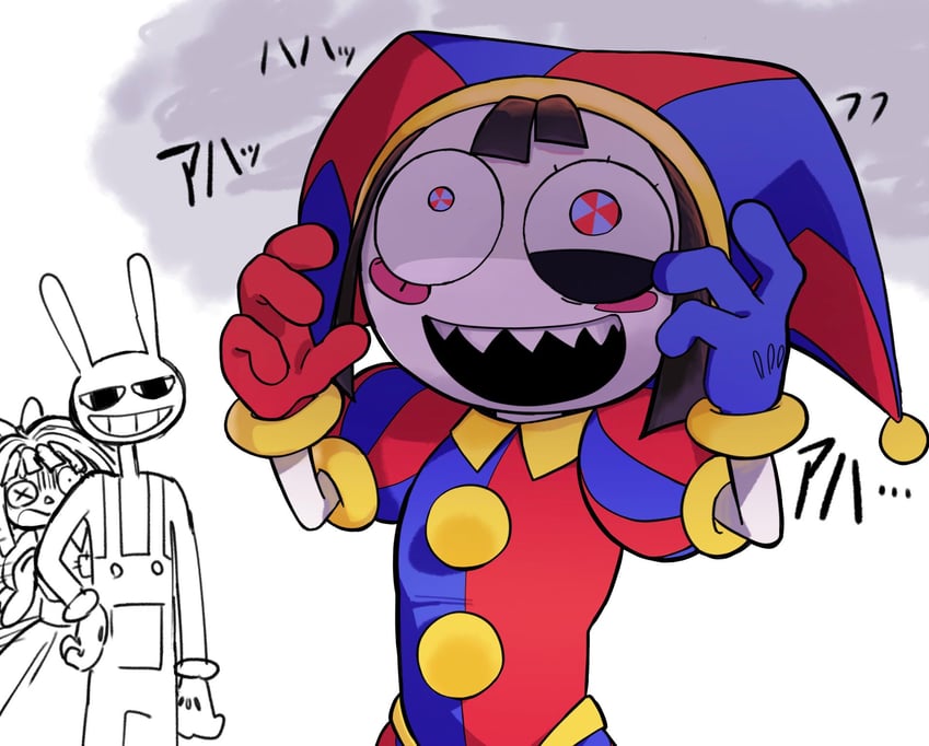 pomni, jax, and ragatha (the amazing digital circus) drawn by 0831_julcy