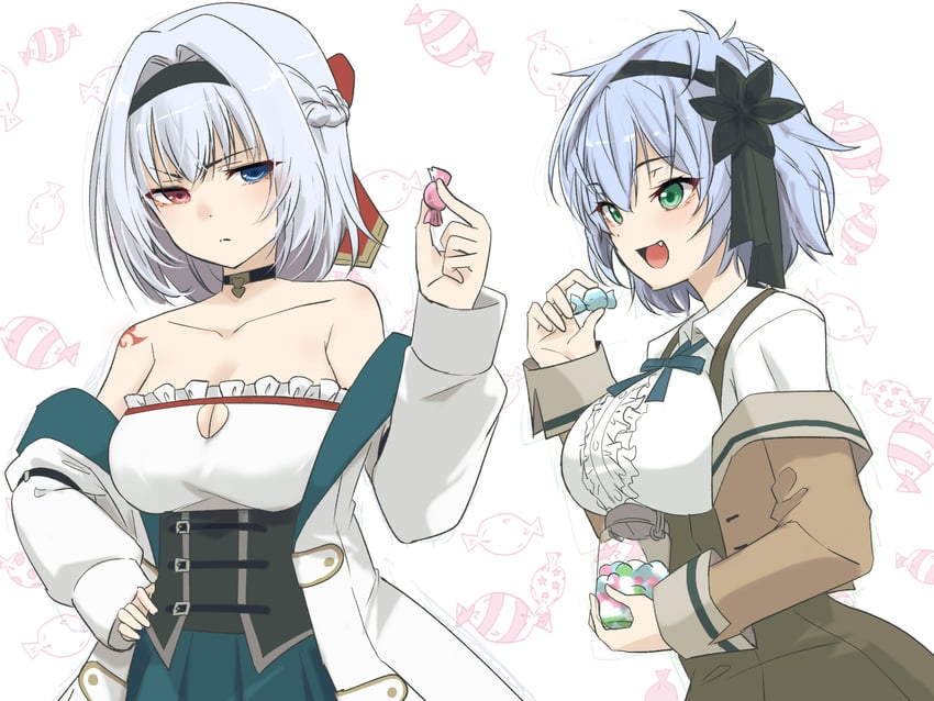 torii miho and higashikuze tokuko (assault lily) drawn by urutsu_sahari