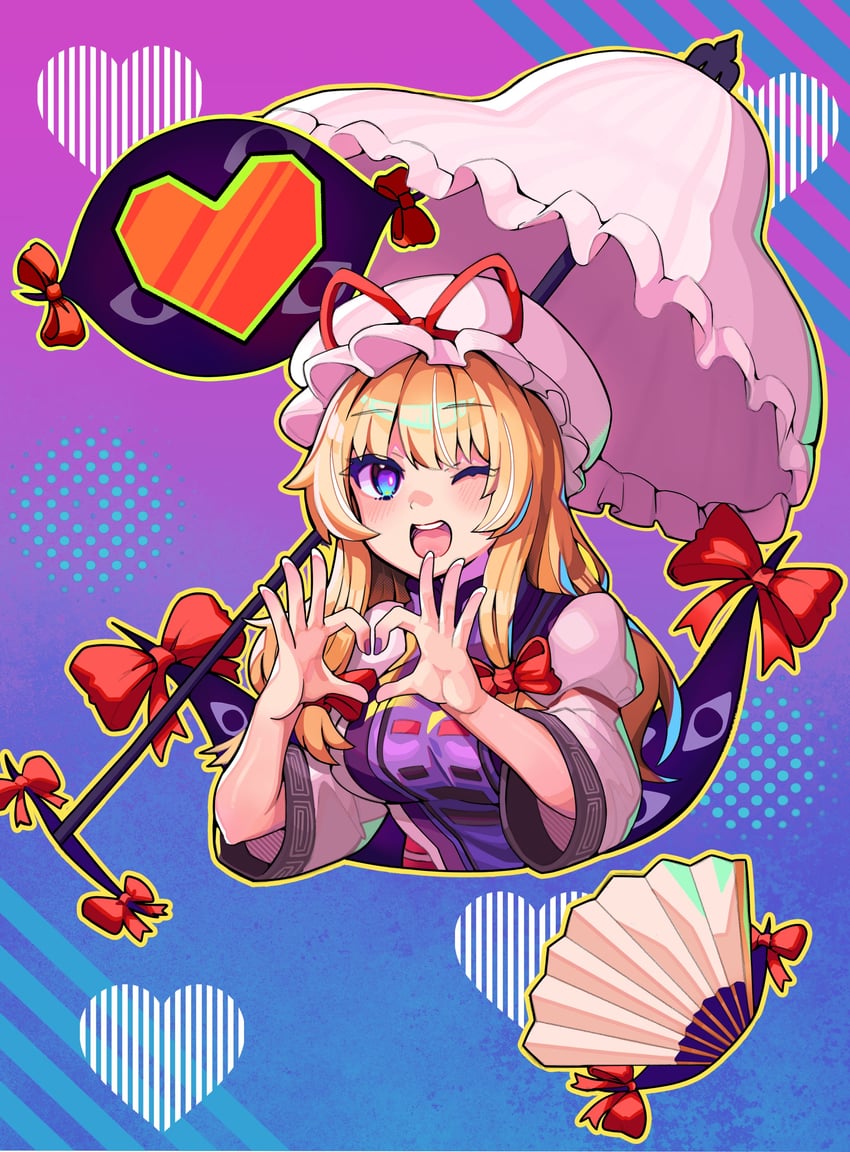 yakumo yukari (touhou) drawn by a12_a_ini