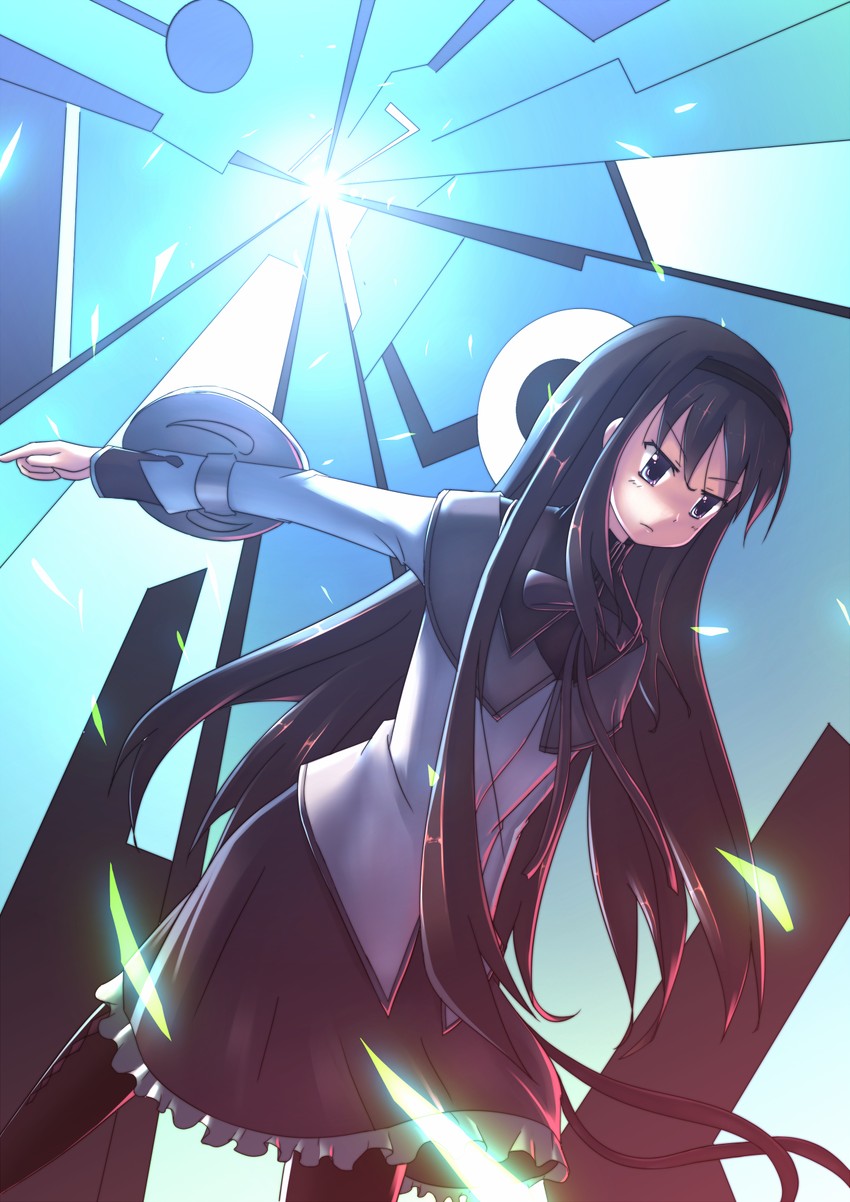 akemi homura (mahou shoujo madoka magica) drawn by akimoto