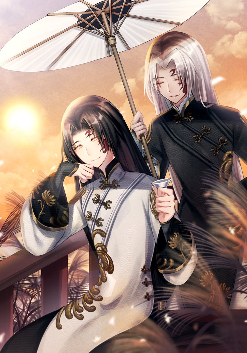 xie bian and fan wujiu (identity v) drawn by ponita