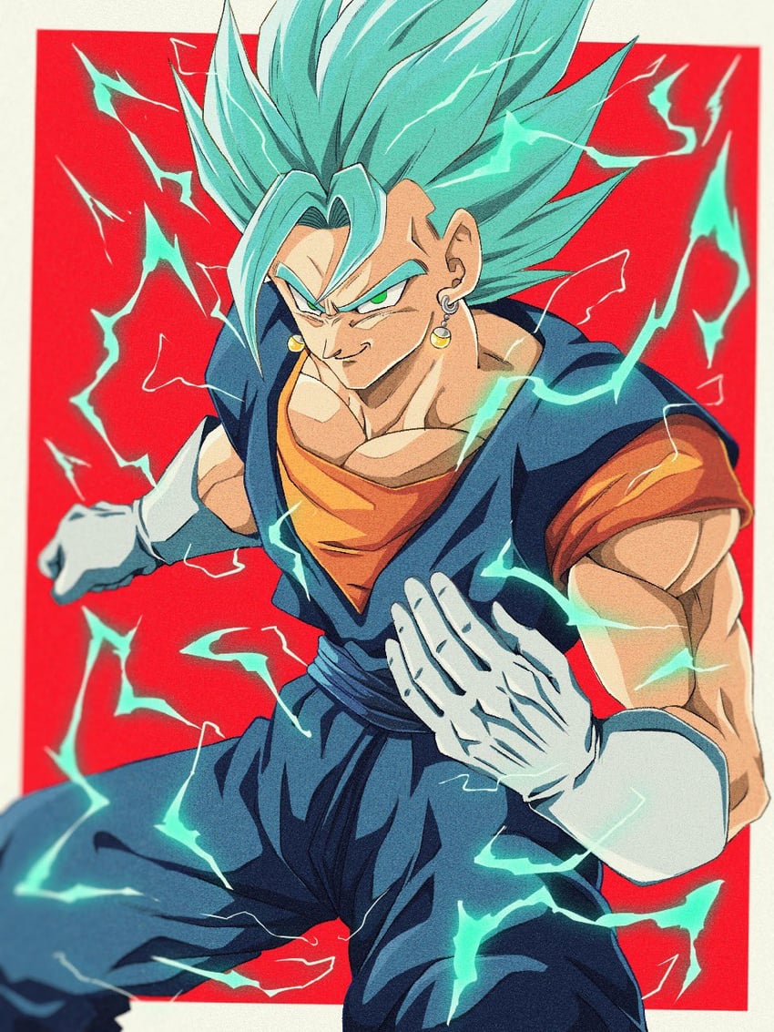vegetto (dragon ball and 1 more) drawn by bure_(fantasticyouth7)