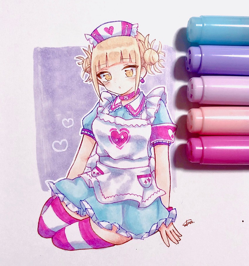 yumemi riamu and toga himiko (idolmaster and 2 more) drawn by sakura_(same-chan)