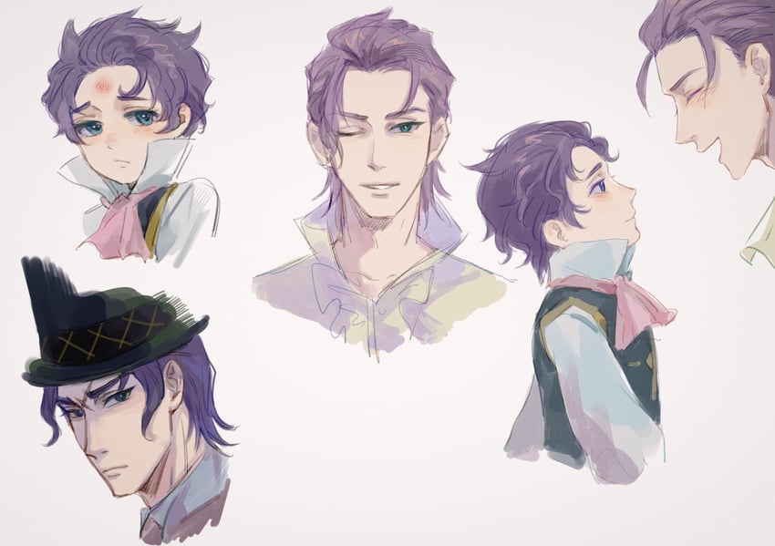 barok van zieks and klint van zieks (ace attorney and 1 more) drawn by kaze_(yznyttdgs)