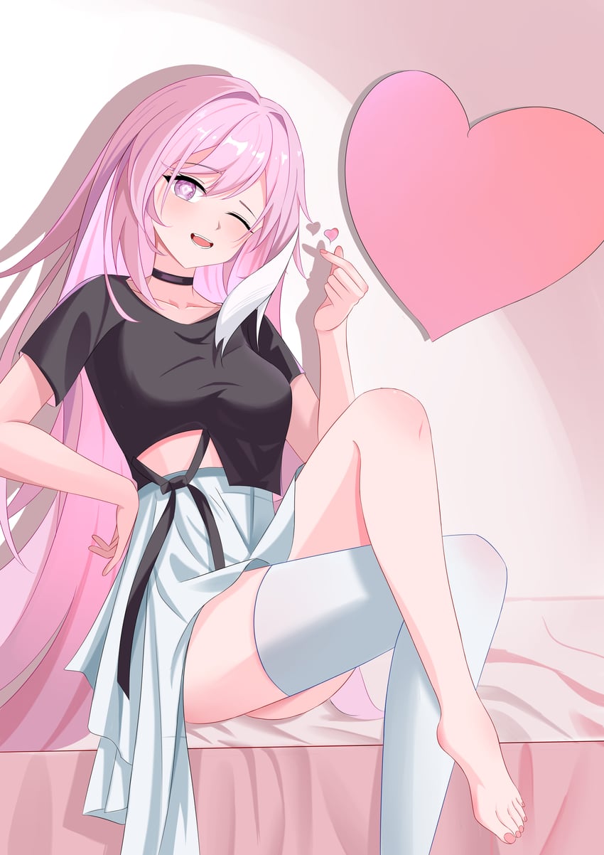 elysia (honkai and 1 more) drawn by xun.com