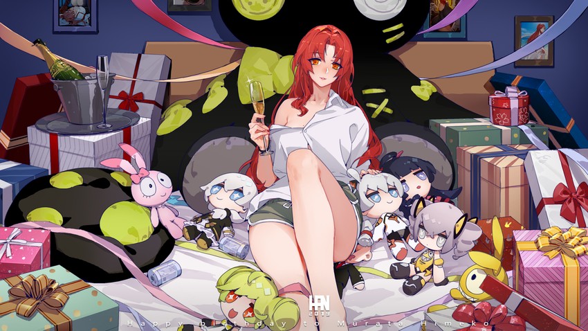 kiana kaslana, raiden mei, bronya zaychik, theresa apocalypse, murata himeko, and 3 more (honkai and 1 more) drawn by han-0v0