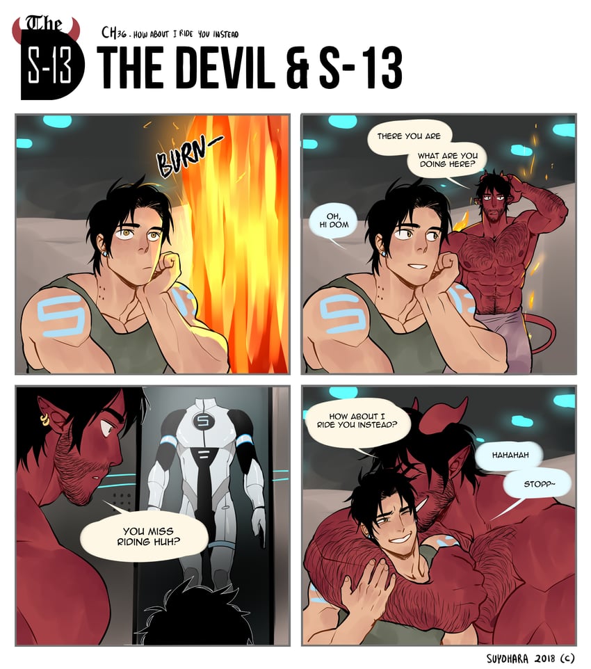 steen and dominique (the devil and s-13) drawn by suyohara