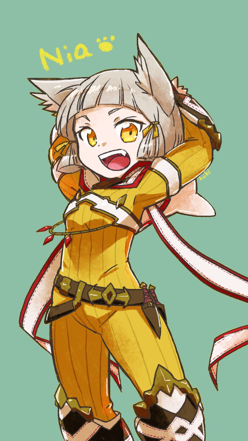 nia (xenoblade chronicles and 1 more) drawn by rubi_nemesis