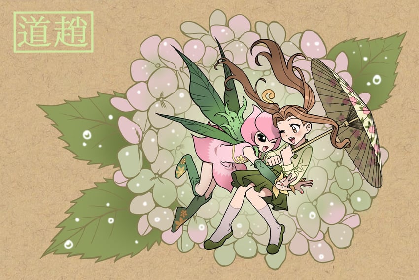 tachikawa mimi and lilimon (digimon and 1 more) drawn by roseepdl2