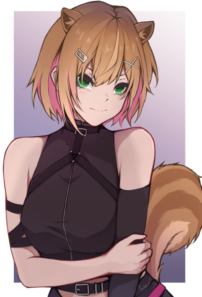 ayunda risu (hololive and 1 more) drawn by hitozche