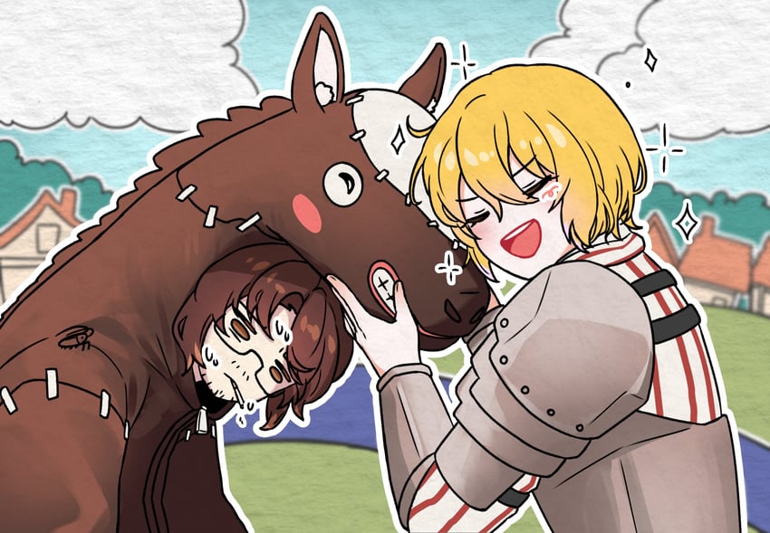 don quixote and gregor (project moon and 1 more) drawn by tema1321