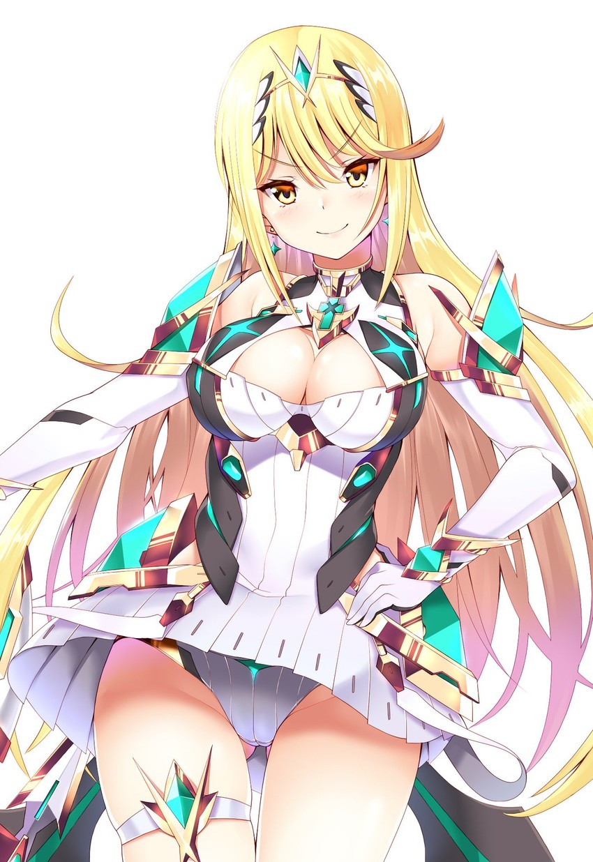 mythra (xenoblade chronicles and 1 more) drawn by daive