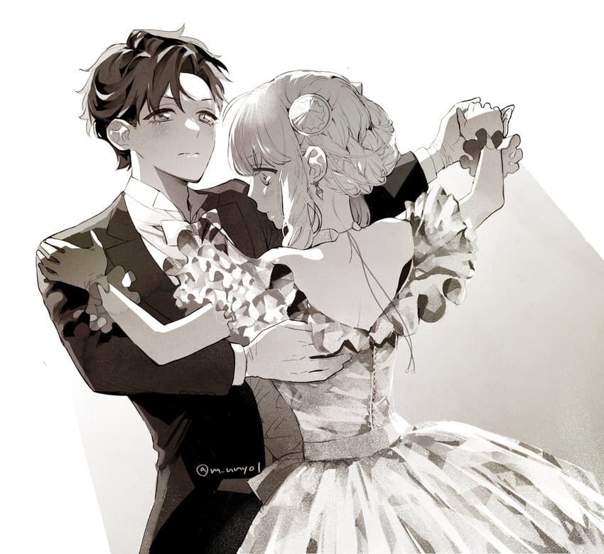 anya and damian desmond (spy x family) drawn by hinamori_(m_nmy01)