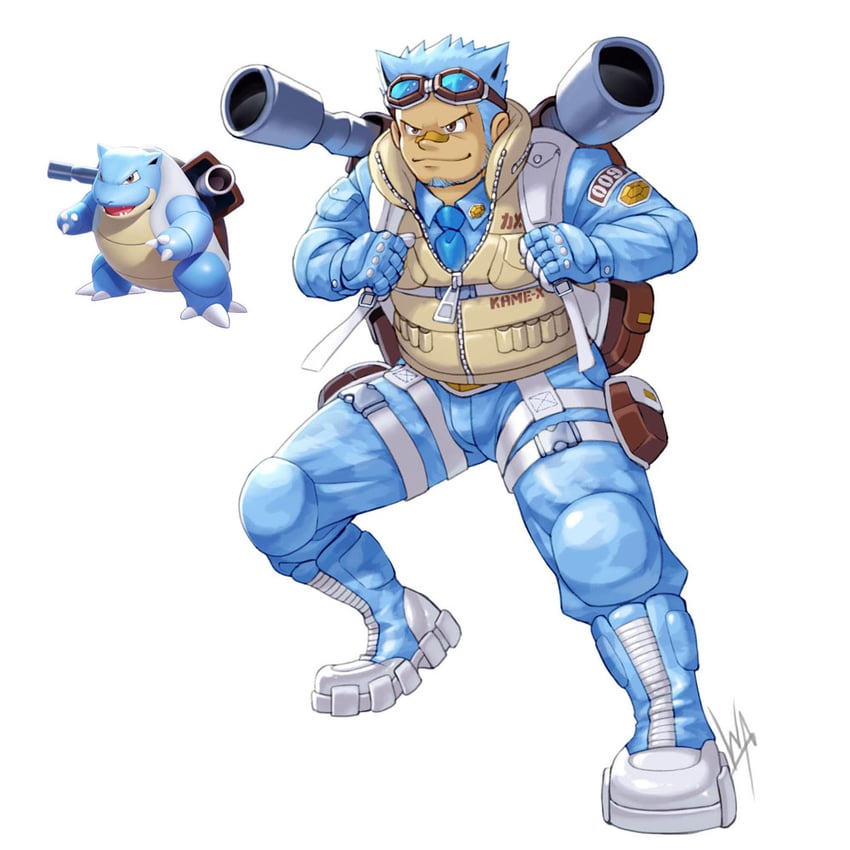 blastoise (original and 1 more) drawn by radenwa