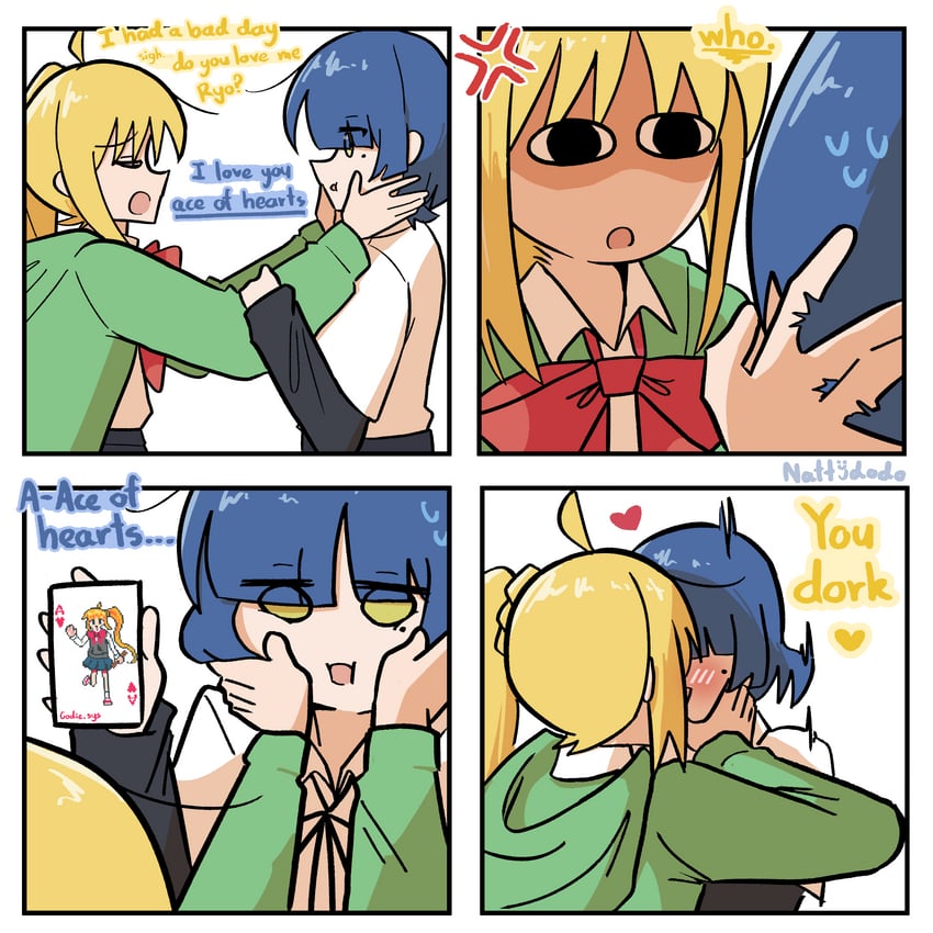 ijichi nijika and yamada ryo (bocchi the rock!) drawn by nattydodo_002