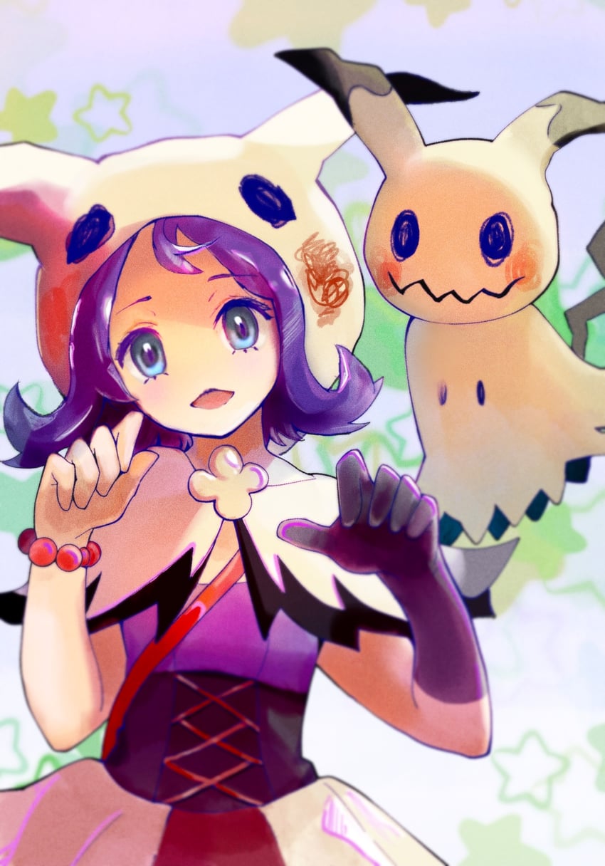 mimikyu and acerola (pokemon and 1 more) drawn by ringosan2329