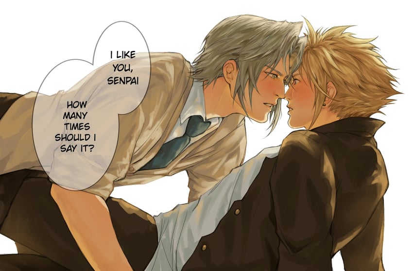 cloud strife and sephiroth (final fantasy and 2 more) drawn by felsparks
