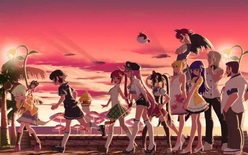 kooh, arin, hana, lucia, cecilia, and 5 more (pangya) drawn by kamdia