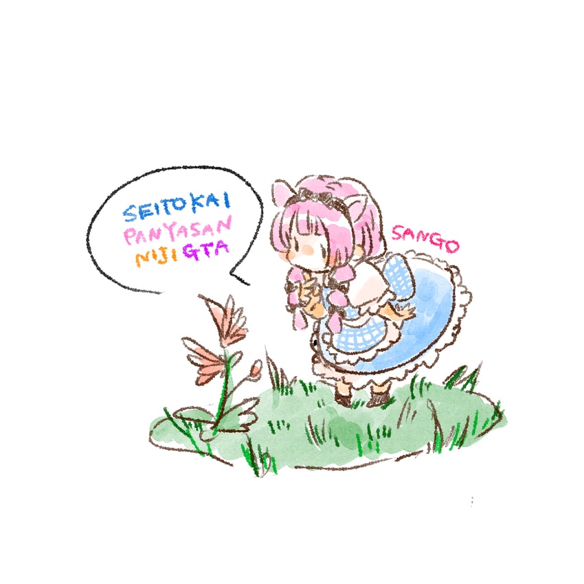 suo sango (nijisanji and 1 more) drawn by hanamaru000