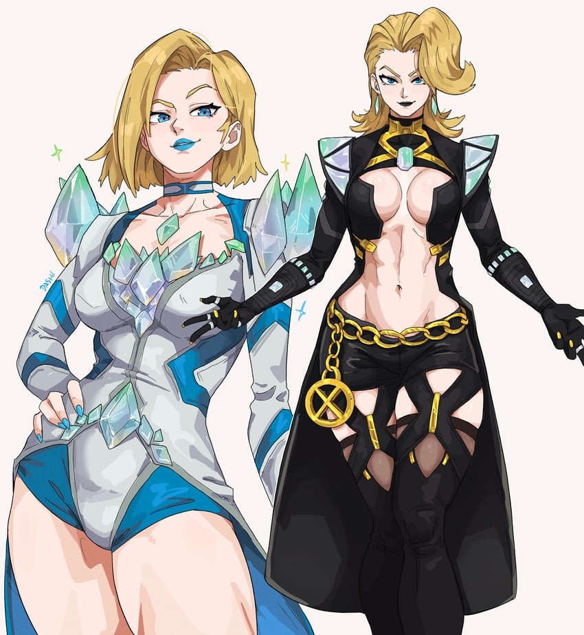 emma frost (marvel and 2 more) drawn by dashi_(dashiart)