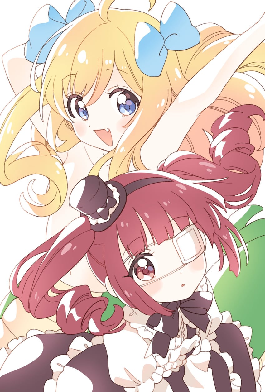 jashin-chan and hanazono yurine (jashin-chan dropkick) drawn by namori