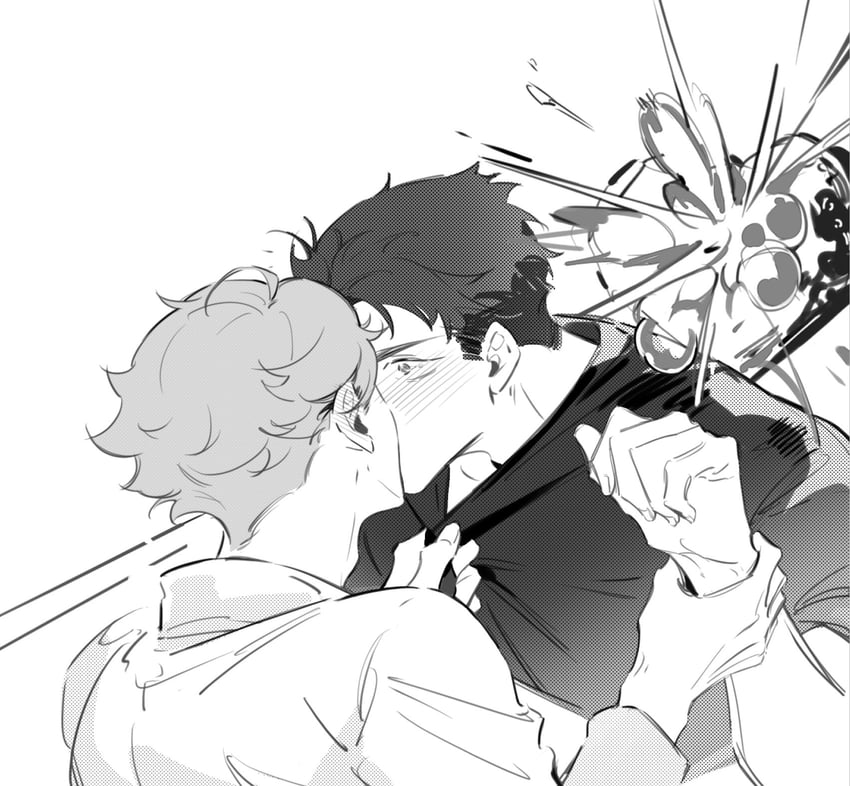 oikawa tooru and ushijima wakatoshi (haikyuu!!) drawn by fandangyu