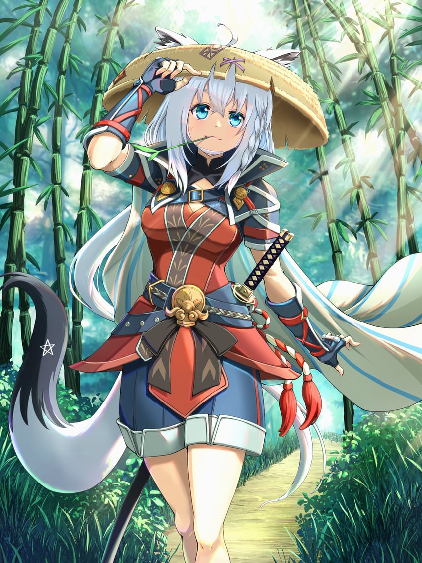 shirakami fubuki and shiren (hololive and 1 more) drawn by chiga_akira