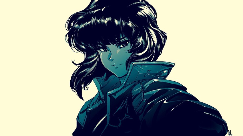 kusanagi motoko (ghost in the shell) drawn by david_liu