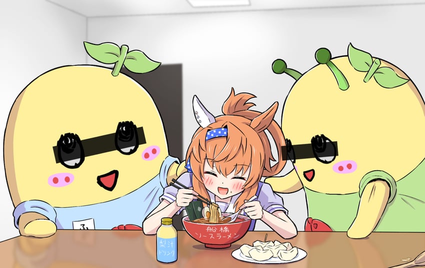 furioso and funasshii (umamusume and 1 more) drawn by toushirou_(sugarwhite1046)