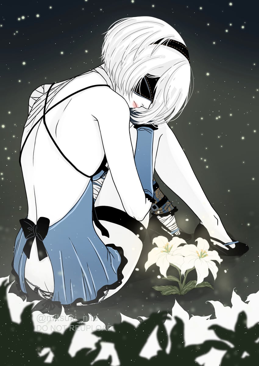 2b and kaine (nier:automata and 1 more) drawn by mitsuki_nite