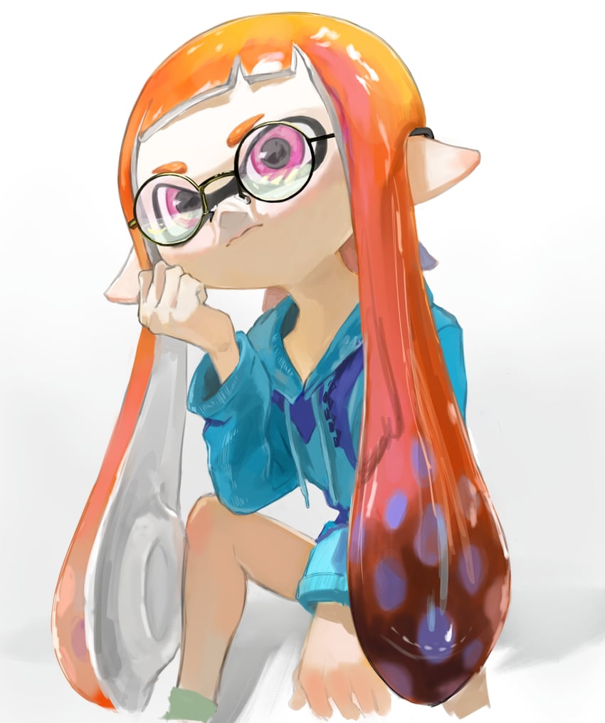inkling player character and inkling girl (splatoon) drawn by ga4me4