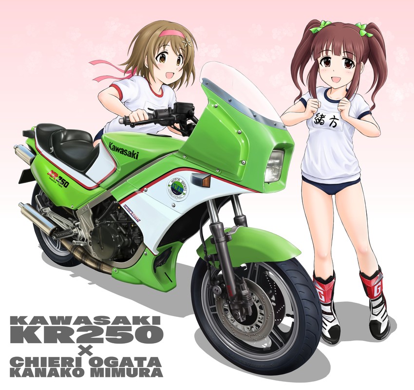 mimura kanako and ogata chieri (idolmaster and 1 more) drawn by flick_(sal23)
