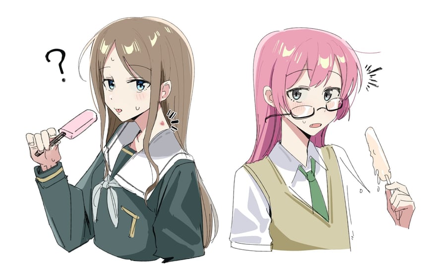 chihaya anon and nagasaki soyo (bang dream! and 1 more) drawn by haidao_mao