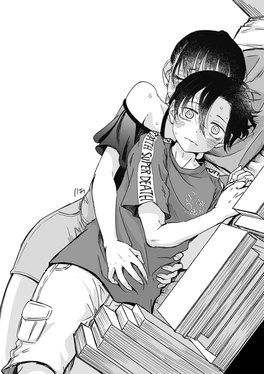 yamada anna and ichikawa kyoutarou (boku no kokoro no yabai yatsu) drawn by haika_(edathaika)
