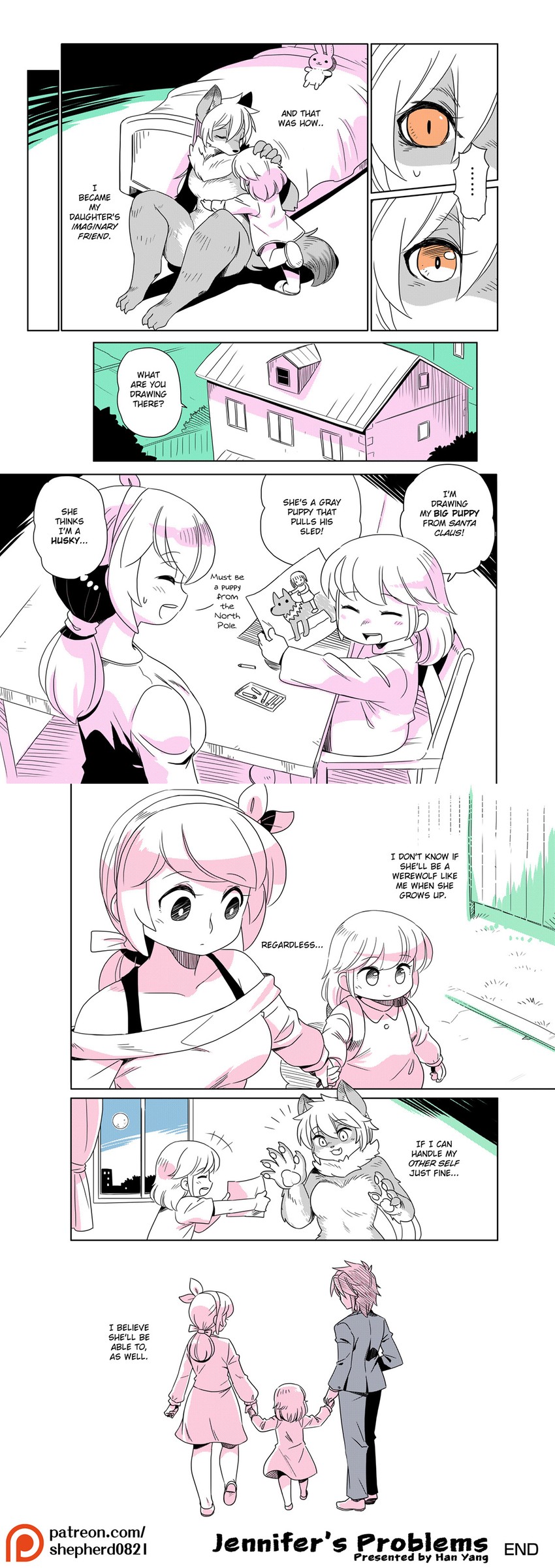wendy, jennifer, and leo (modern mogal) drawn by shepherd0821