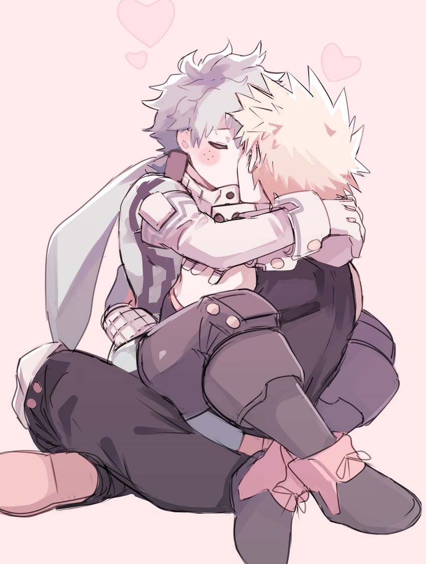 midoriya izuku and bakugou katsuki (boku no hero academia) drawn by nugunasutu
